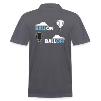 Ballon Balloff - Männer Poloshirt - Anthrazit - Hinten - Nico (186cm)