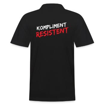 Lustige Sprüche Beziehung - Männer Poloshirt - Schwarz - Hinten - Kai (181cm)