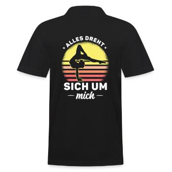 Turnen Kunstturnen Akrobatisch - Männer Poloshirt - Schwarz - Hinten - Kai (181cm)