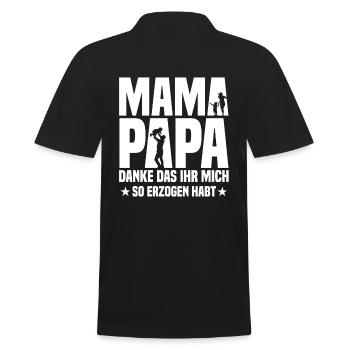 Jugendweihe Erwachsen Werden Feier - Männer Poloshirt - Schwarz - Hinten - Kai (181cm)
