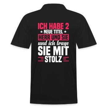 Erwachsen Werden Jugendweihe Feier - Männer Poloshirt - Schwarz - Hinten - Kai (181cm)