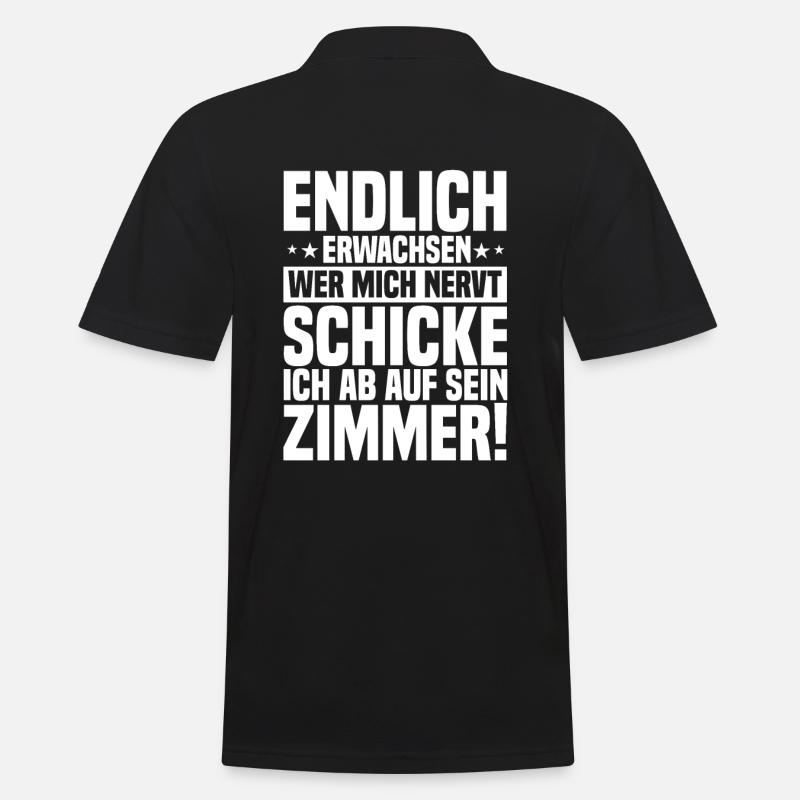 Sprüche zur Jugendweihe Feier - Männer Poloshirt - Schwarz