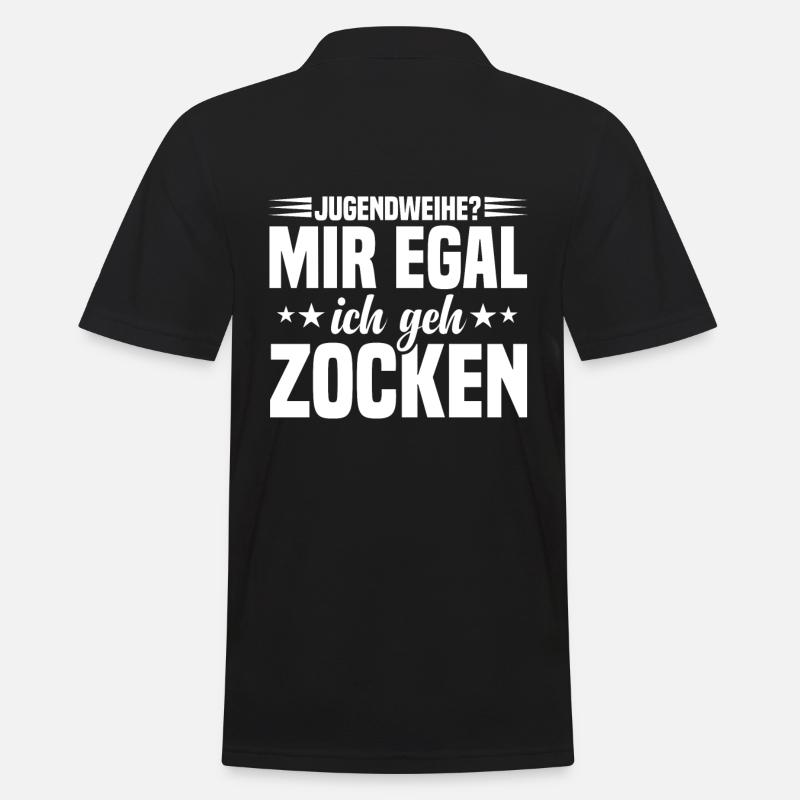 Jugendweihe Feier Sprüche zur Jugendweihe - Männer Poloshirt - Schwarz
