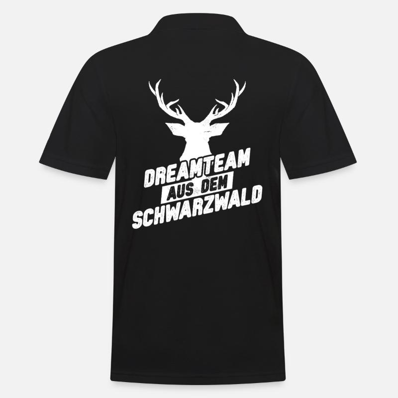 Team aus dem Schwarzwald - Männer Poloshirt - Schwarz