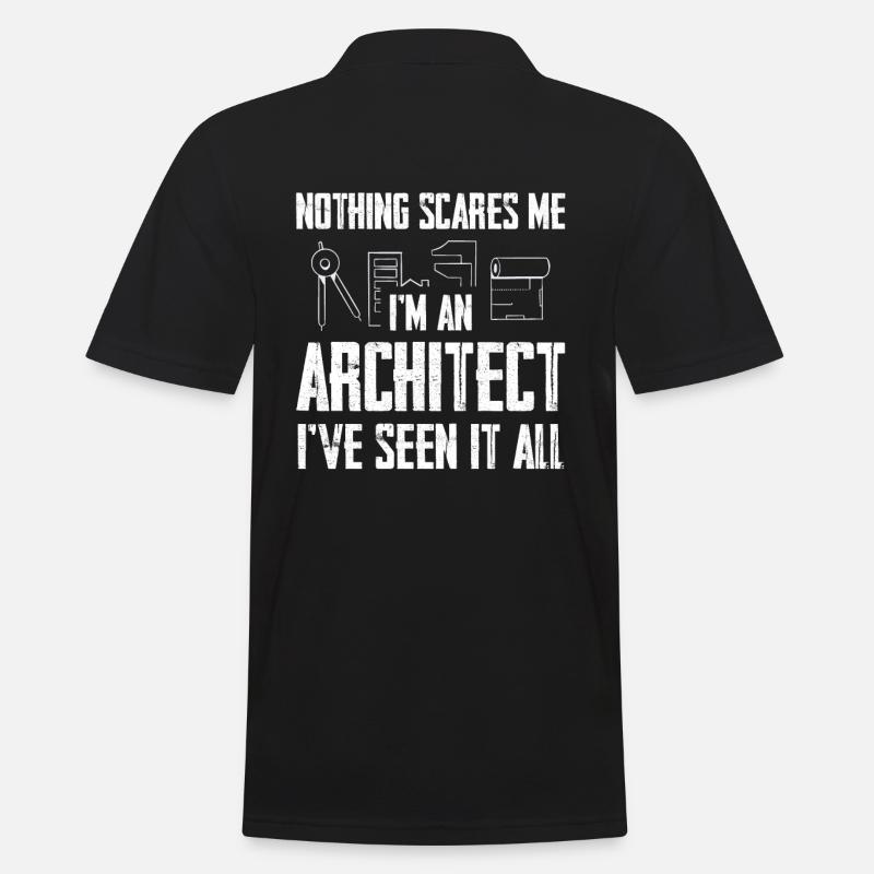 Rien ne me choque : je suis architecte - Polo Homme - noir
