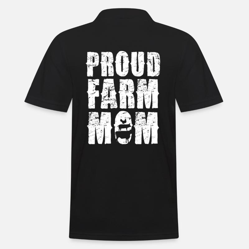 Déclaration de Proud Farm Mama - Polo Homme - noir