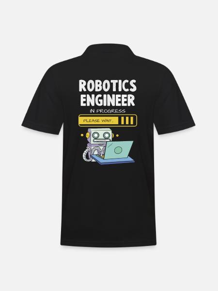 Ingénieur en robotique En cours Veuillez patienter - Polo Homme - noir