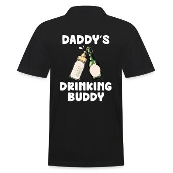 Le copain de boisson de papa drôle de bébé Design - Polo Homme - noir - Dos - Kai (181cm)