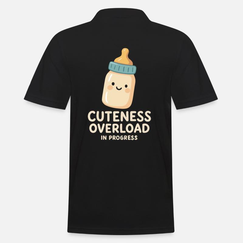 Cuteness Overload in Progress - Men's Polo Shirt - black