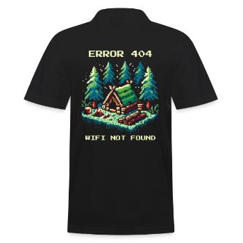 Erreur 404 WiFi non trouvé Bushcraft Gaming - Polo Homme - noir - Dos - Kai (181cm)
