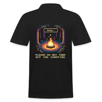 Bushcraft feu de camp Tente de survie Adventure Pixel - Polo Homme - noir - Dos - Kai (181cm)