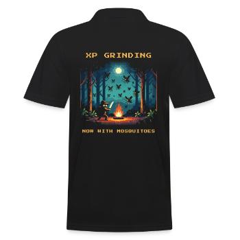 Survival XP Grinding Mosquitoes Tente de bushcraft en plein air - Polo Homme - noir - Dos - Kai (181cm)