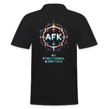 Ergothérapie Formation motricité Rétro Pixel Art - Polo Homme - noir - Dos - Kai (181cm)