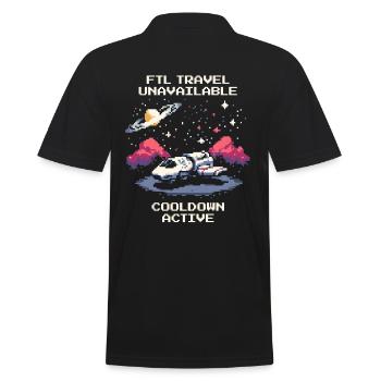 FTL Reise | Überlichtgeschwindigkeit Astronomie - Männer Poloshirt - Schwarz - Hinten - Kai (181cm)