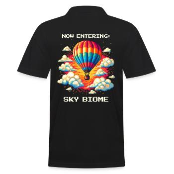 Biome du ciel atteint | Vol en montgolfière Thermiques Ciel - Polo Homme - noir - Dos - Kai (181cm)