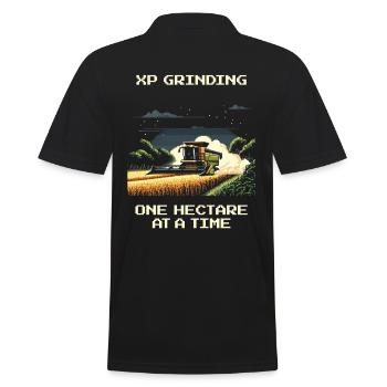 Boost d’expérience | 1 hectare = 1 niveau supérieur - Polo Homme - noir - Dos - Kai (181cm)