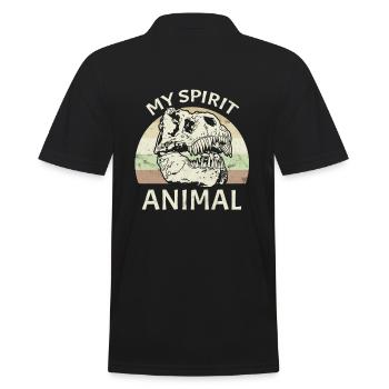 T-Rex Spirit Animal - Polo Homme - noir - Dos - Kai (181cm)