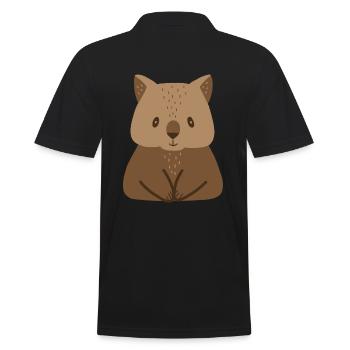 Wombat - Men's Polo Shirt - black - Back - Kai (181cm)