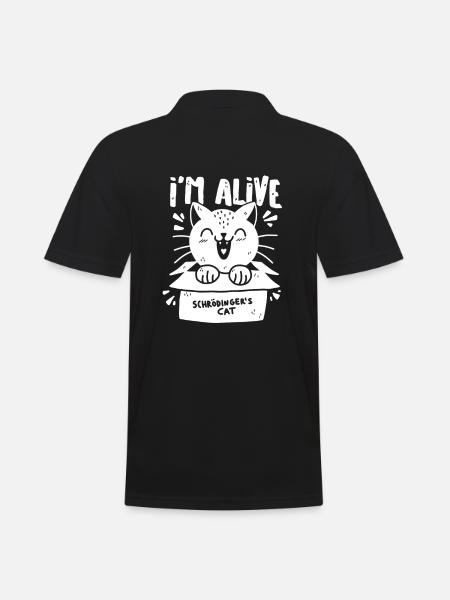 Schrödinger's Cat - Men's Polo Shirt - black