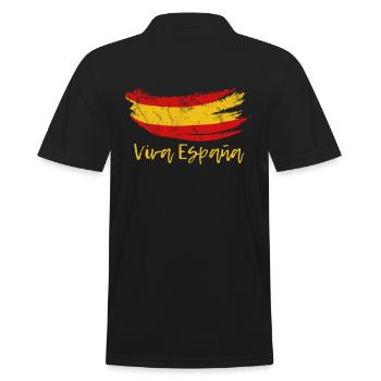 Viva España, Spain, Gift - Men's Polo Shirt - black - Back - Kai (181cm)