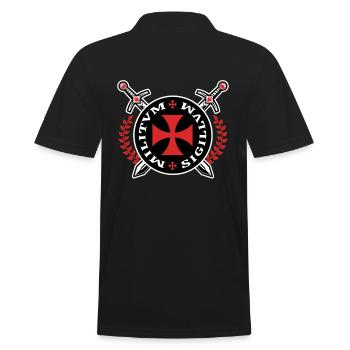 Crusader Templar Emblem Knights Templar Knight - Polo Homme - noir - Dos - Kai (181cm)
