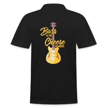 La basse est le fromage de la musique - Polo Homme - noir - Dos - Kai (181cm)