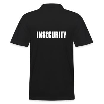 L’INSÉCURITÉ au lieu de la sécurité - Polo Homme - noir - Dos - Kai (181cm)