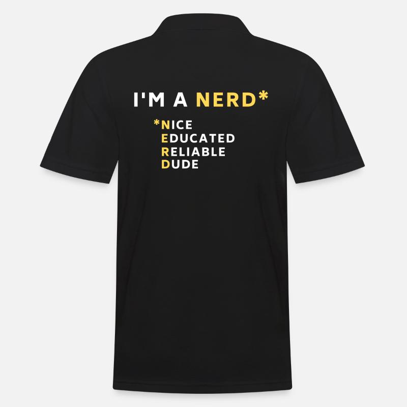 I'm a Nerd - Men's Polo Shirt - black