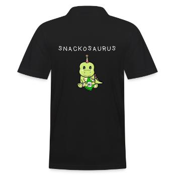 Snackosaurus - sac et dinosaure - Polo Homme - noir - Dos - Kai (181cm)