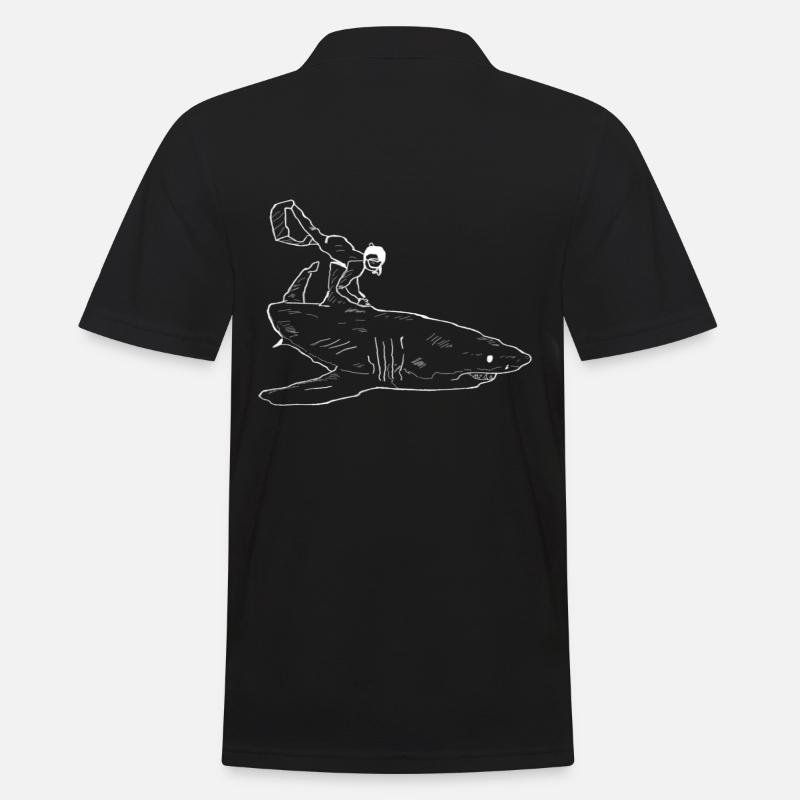 Plongeur de requins - Polo Homme - noir