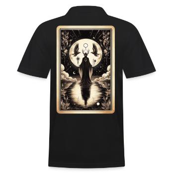 Night Queen Mystic Circle - Men's Polo Shirt - black - Back - Kai (181cm)
