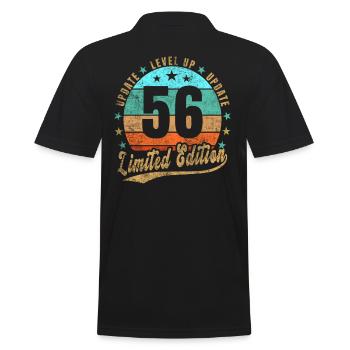 Mise à jour Level Up 56 Ans Édition Limitée Rétro - Polo Homme - noir - Dos - Kai (181cm)