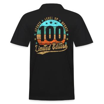 Mise à jour Level Up 100 Years Limited Edition Retro - Polo Homme - noir - Dos - Kai (181cm)