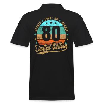 Mise à jour Level Up 80 Years Limited Edition Retro - Polo Homme - noir - Dos - Kai (181cm)