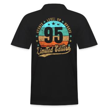 Mise à jour Level Up 95 Ans Édition Limitée Rétro - Polo Homme - noir - Dos - Kai (181cm)