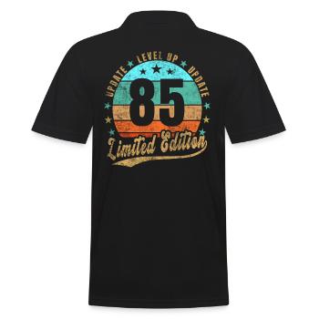 Update Level Up 85 Years Limited Edition Retro - Men's Polo Shirt - black - Back - Kai (181cm)
