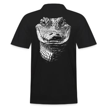 Alligator Portrait Prédateur Animaux Animal - Polo Homme - noir - Dos - Kai (181cm)