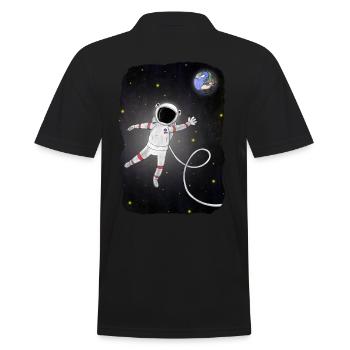 astronaute - Polo Homme - noir - Dos - Kai (181cm)