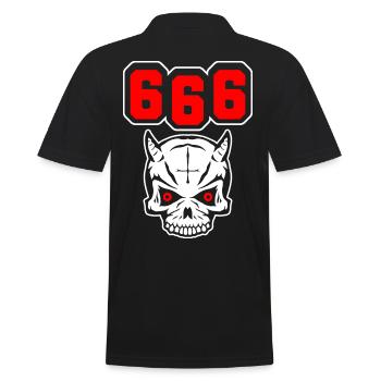 666 - Polo Homme - noir - Dos - Kai (181cm)