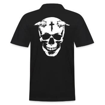 Devil - Men's Polo Shirt - black - Back - Kai (181cm)