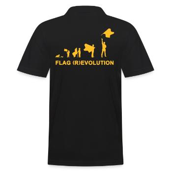 drapeau (r)evolution - Polo Homme - noir - Dos - Kai (181cm)