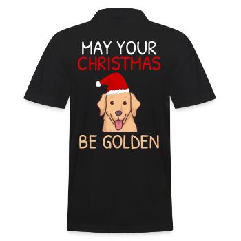 Que votre Noël soit Golden Retriever - Polo Homme - noir - Dos - Kai (181cm)
