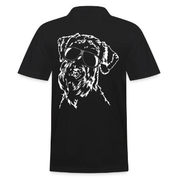 GEANT SCHNAUZER portrait cool Wilsigns - Polo Homme - noir - Dos - Kai (181cm)