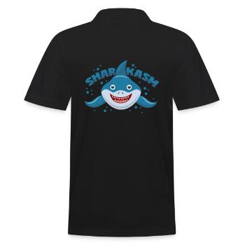 Sarcasme Requin - Polo Homme - noir - Dos - Kai (181cm)