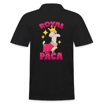 Royal Alpaga: jeux de mots Royalpaca - Polo Homme - noir - Dos - Kai (181cm)
