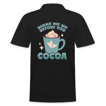 Cacao : Réveille-moi avant toi Cacao - Polo Homme - noir - Dos - Kai (181cm)