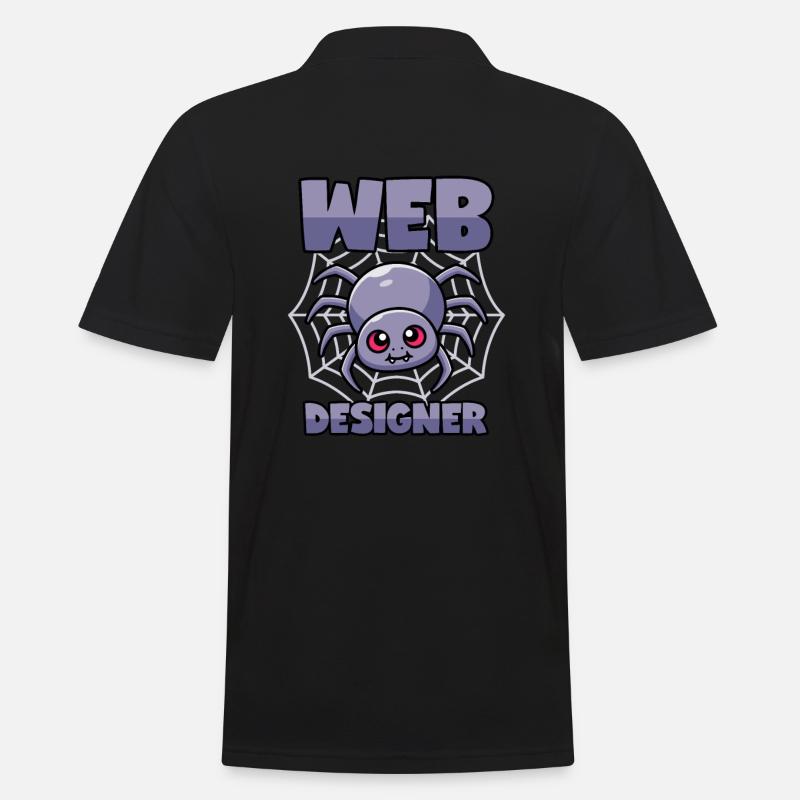Spider: Web Designer - Men's Polo Shirt - black