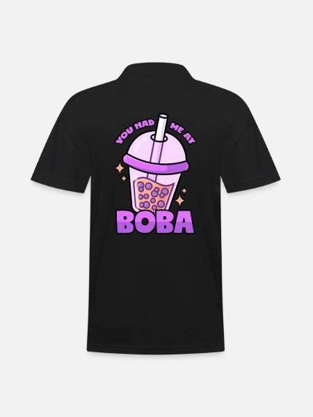 Boba: Bubble Tea - Men's Polo Shirt - black