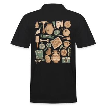 Archéologie - Polo Homme - noir - Dos - Kai (181cm)