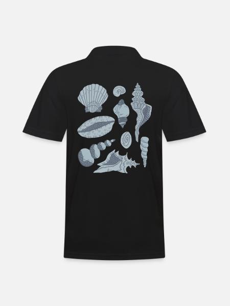 Mussels - Men's Polo Shirt - black